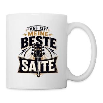 Gitarre - Das ist meine beste Saite - Tasse - Weiß - Rechts