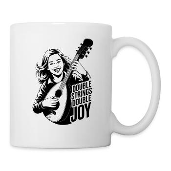 Mandolin Double Strings Double Joy Madolinist - Mug - white - Right