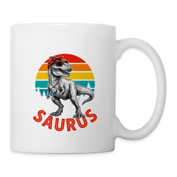 Mamasaurus Maman Dinosaure Cadeau Fête Des Mères - Mug blanc - blanc - Droite