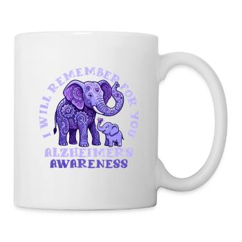 Je me souviens pour vous – l’éducation à Alzheimer - Mug blanc - blanc - Droite