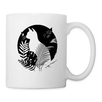 Cat portrait - Mug - white - Right