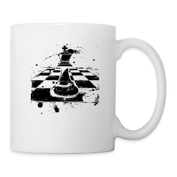 Art de rue de la pièce d’échecs - Mug blanc - blanc - Droite