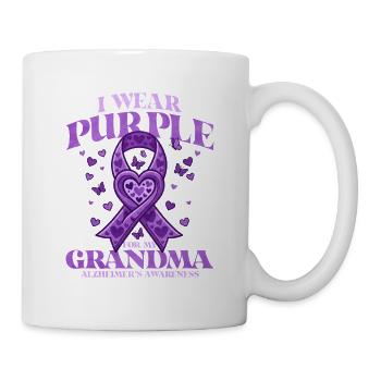 Pour ma grand-mère – l’éducation à Alzheimer - Mug blanc - blanc - Droite