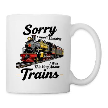 Zug Humor - Tasse - Weiß - Rechts