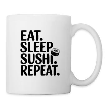 Eat. Sleep. Sushi. Repeat. - Mug - white - Right