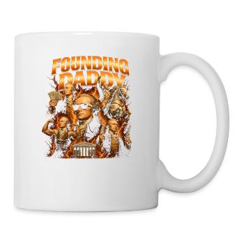 Founding Father Alexander Hamilton, July 4 - Mug - white - Right