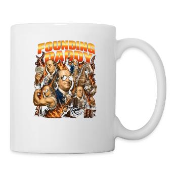Founding Father Ben Franklin, July 4 - Mug - white - Right