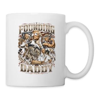 Founding Father Thomas Jefferson, July 4 - Mug - white - Right