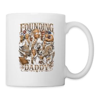 Founding Father Alexander Hamilton, July 4 - Mug - white - Right