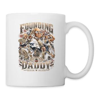 Founding Father George Washington, July 4 - Mug - white - Right