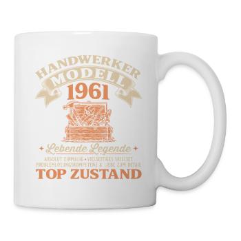 65. Geburtstag Handwerker Modell 1961 - Tasse - Weiß - Rechts
