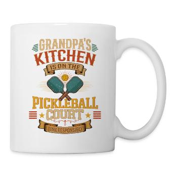Pickleball vintage Paddle Dink Drôle de grand-père - Mug blanc - blanc - Droite