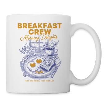 Breakfast Crew Morning Delights Brunch drôle - Mug blanc - blanc - Droite