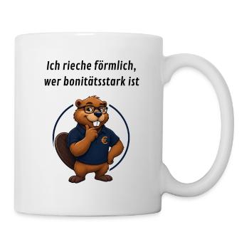 Benno Biber Banker - Bonität - Tasse - Weiß - Rechts