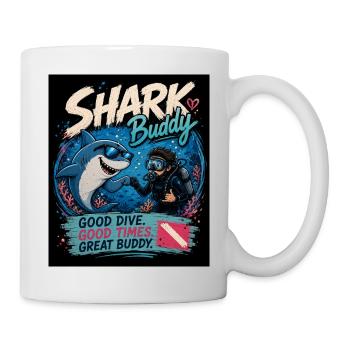Shark Buddy Diver Adventure - Mug - white - Right