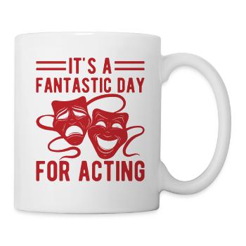Journée fantastique de théâtre musical pour la scénographie du jeu d’acteur - Mug blanc - blanc - Droite