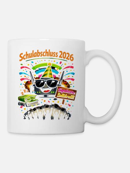 Schulabschluss 2026 - das WLAN hat fertig - Tasse - Weiß