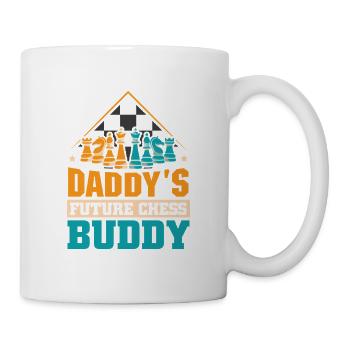 Schach Schachspieler Schachbrett - Tasse - Weiß - Rechts