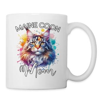 Maman Maine Coon - Mug blanc - blanc - Droite