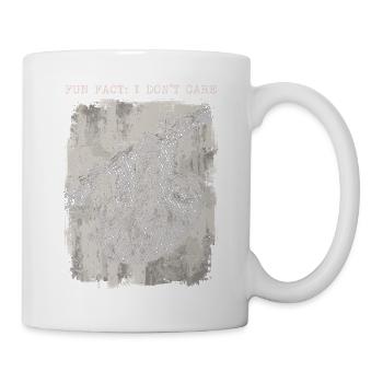Fait amusant et sarcastique drôle, je m’en fiche - Mug blanc - blanc - Droite