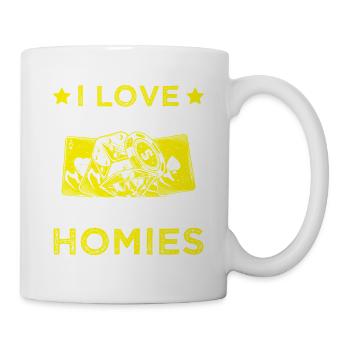 Fan de jeux d’argent adore jouer au casino de mes potes - Mug blanc - blanc - Droite