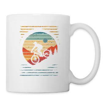 Vintage Mountain Bike - Mug - white - Right