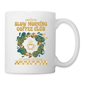 Breakfast Coffee Brunch Pancake Bacon Food Funny - Mug - white - Right