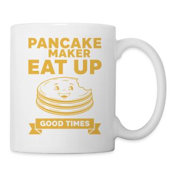 Breakfast Pancake Maker Eat Up Good Times - Mug - white - Right