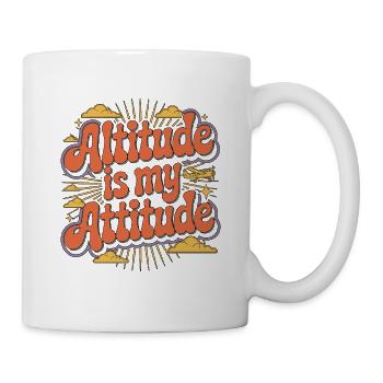 Altitude est mon instructeur de vol en tant que pilote privé - Mug blanc - blanc - Droite