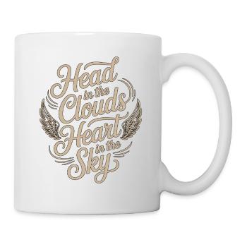 Pilote privé Head In The Clouds aime l’aviation - Mug blanc - blanc - Droite