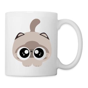 Étincelle du chaton aux grands yeux - Mug blanc - blanc - Droite