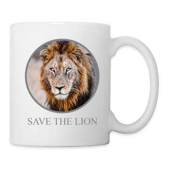 Lion Portrait – Save the Lion Campaign - Mug - white - Right