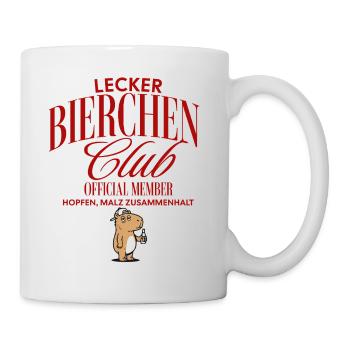 Lecker Bierchen Club - Tasse - Weiß - Rechts