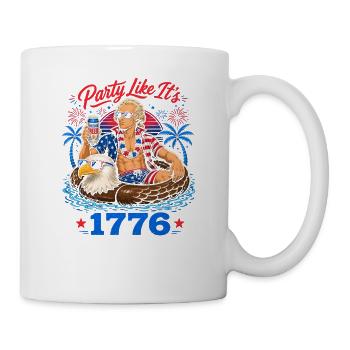 Célébrez comme en 1776 ! Alexander Hamilton, 4e Ju - Mug blanc - blanc - Droite
