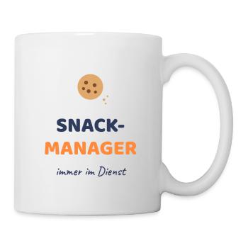 Snack Manager - Tasse - Weiß - Rechts
