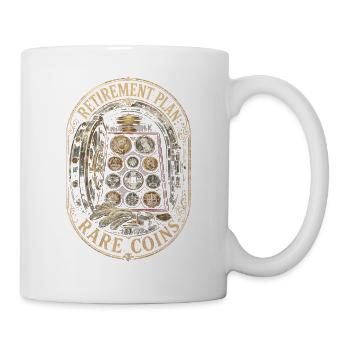 Plan de retraite Numismatics pour collectionneurs de pièces rares - Mug blanc - blanc - Droite
