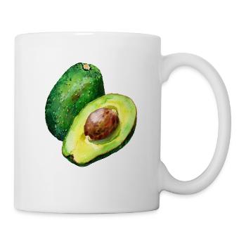Avocat frais - Mug blanc - blanc - Droite