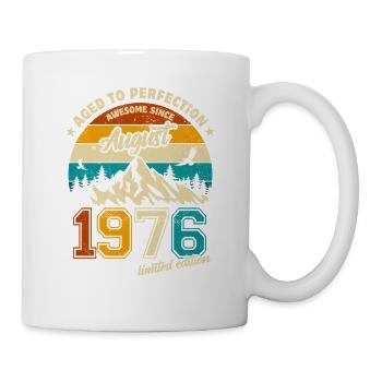 Août 1976 | Vieilli à la perfection | Anniversaire - Mug blanc - blanc - Droite