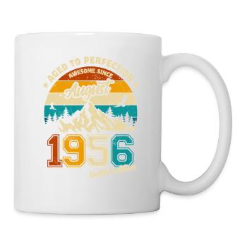 August 1956 | Aged to perfection | Birthday - Mug - white - Right