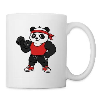Gym Panda - Mug blanc - blanc - Droite