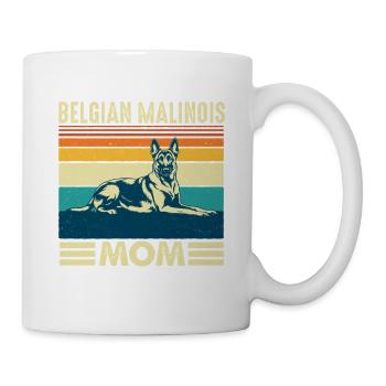 Maman malinois belge Maman du chien berger - Mug blanc - blanc - Droite