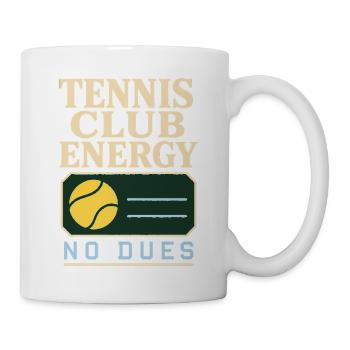 Tennisclub Tenniscore Keine Mitgliedschaft, Nur - Tasse - Weiß - Rechts