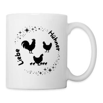 Amour du poulet - Mug blanc - blanc - Droite