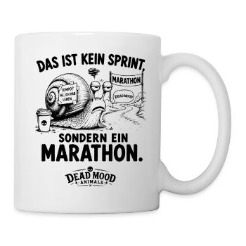 Lustiger Motivationsspruch | Büro Humor | Geschenk - Tasse - Weiß - Rechts