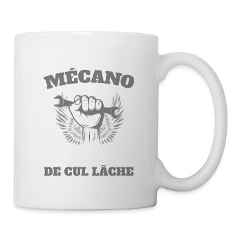 Mécano Mécanicien Humour Clé Plate Atelier  - Mug blanc - blanc - Droite