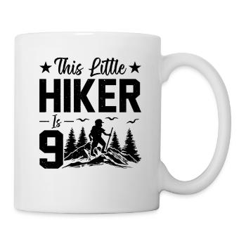 Les enfants de randonnée pour leur 9e anniversaire - Mug blanc - blanc - Droite