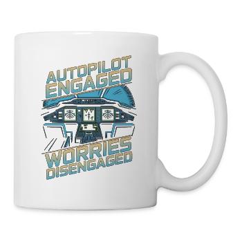 Pilote privé pilote automatique engagé instructeur de vol - Mug blanc - blanc - Droite
