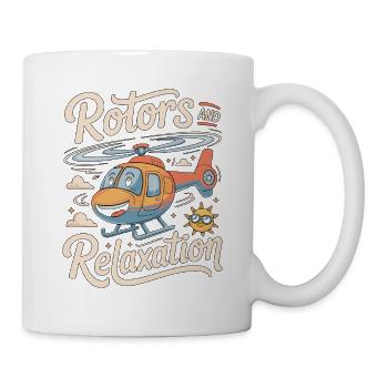 Private Pilot Rotors And Relaxation Aviation - Mug - white - Right