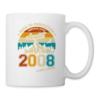 August 2008 | Aged to perfection | Birthday - Mug - white - Right