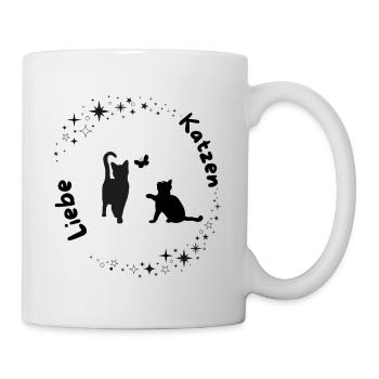 Mondzauber Katzenliebe  - Tasse - Weiß - Rechts